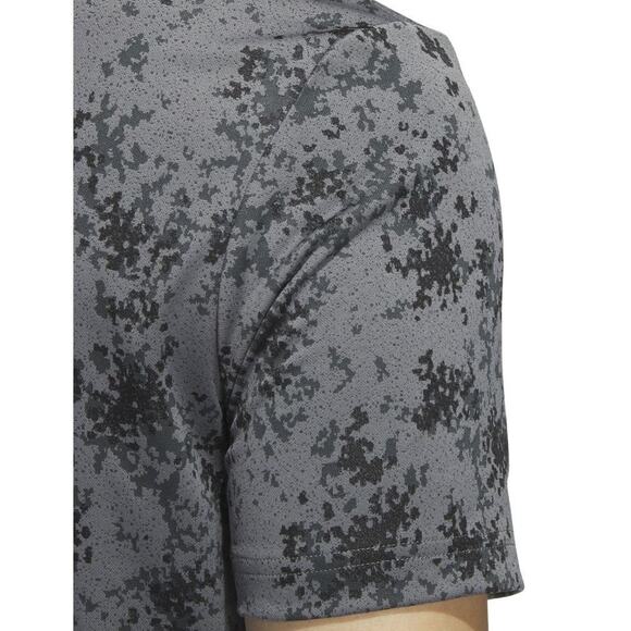 Adidas Burst Jacquard Golf Polo Light Blue Medium NWT - Picture 9 of 12